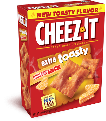 Cheez-it Extra Toasty Cheddar Jack packaging